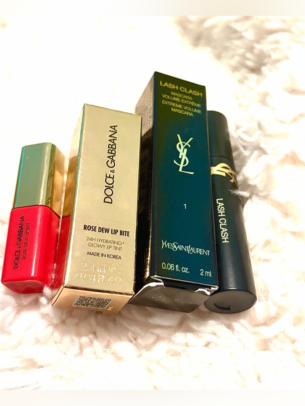 Dolce & Gabbana Rose Dew Lip Bite & YSL Lash Clash Mascara